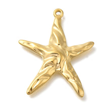 Cargar imagen en el visor de la galería, Charm Estrella de Mar Dorada (Acero Inoxidable)