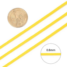 Cargar imagen en el visor de la galería, Hilo de Nylon Trenzado 0.8mm – Amarillo Dorado, 100 Yardas