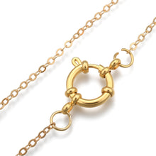 Cargar imagen en el visor de la galería, Cierre Redondo de Acero Inoxidable 304 con Baño de Oro 24K