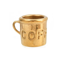 Cargar imagen en el visor de la galería, Charm de Taza de Café en Acero Inoxidable 304 Dorado – 12.5x16.5 mm