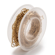 Cargar imagen en el visor de la galería, Rollo de Cadena con Estrellas y Lunas Acero Inoxidable Dorado