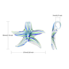 Cargar imagen en el visor de la galería, Dije de Estrella de Mar en Vidrio Hecho a Mano – Estilo Lampwork