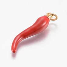 Cargar imagen en el visor de la galería, Dije Cornicello Italiano – Acero Inoxidable