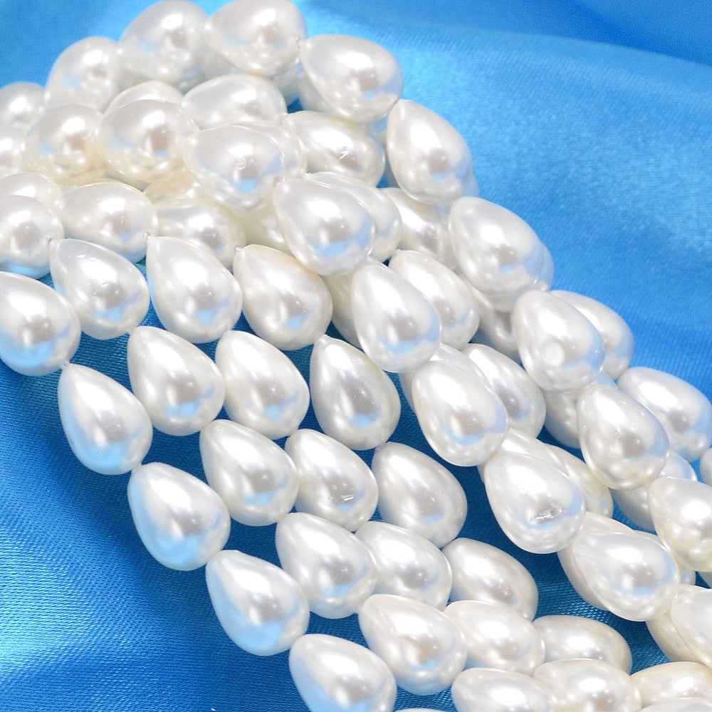 Teardrop Shell Pearl Beads