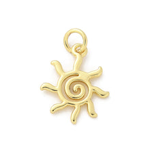 Cargar imagen en el visor de la galería, Dije de Sol  con Baño de Oro 18K
