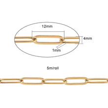 Cargar imagen en el visor de la galería, Rollo de cadena paper clip 5 metros
