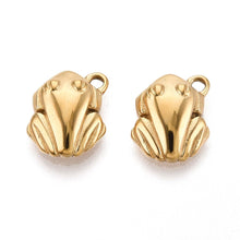 Cargar imagen en el visor de la galería, Charm Rana Dorada (Acero Inoxidable)
