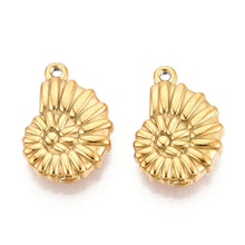 Cargar imagen en el visor de la galería, Charm Caracol Dorado (Acero Inoxidable)
